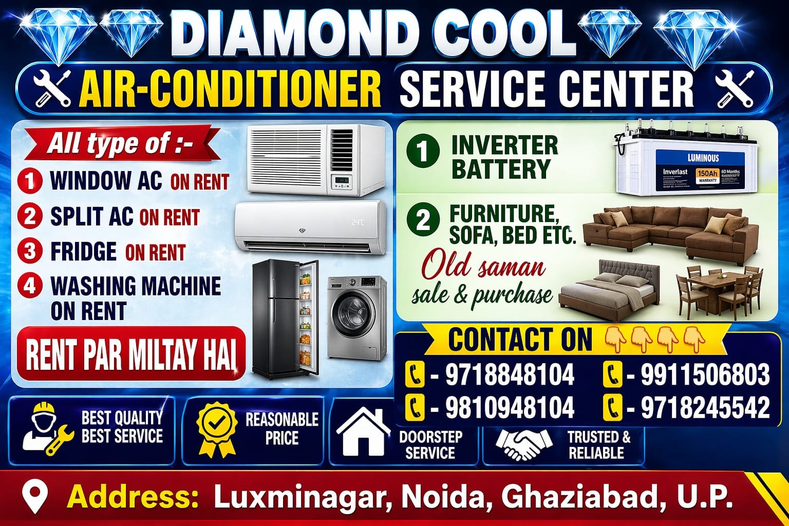 Diamond Cool AC & Appliance Rental Center