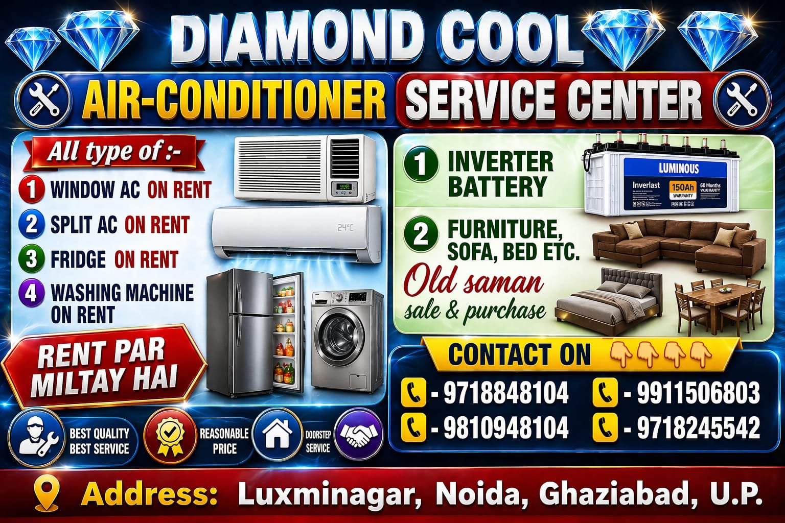 Diamond Cool AC & Appliance Rental Center