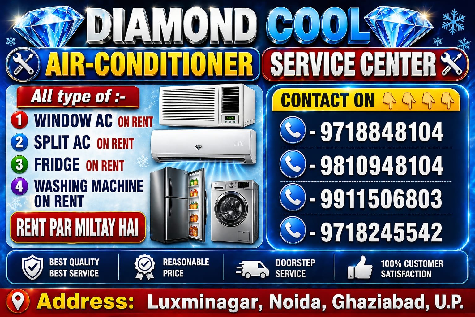 Noida's Trusted AC Service & Rental Center