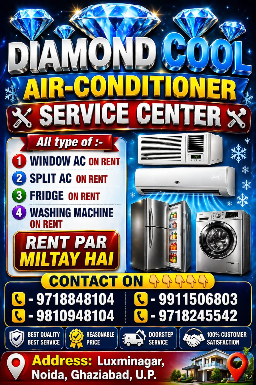 Diamond Cool AC Service & Appliance Rentals